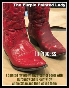 HOW TO PAINT LEATHER BOOTS