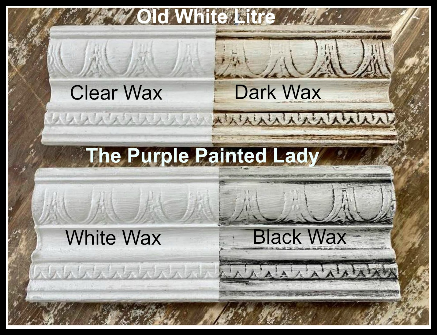 Difference in Pure White, Original & Old White Chalk Paint® Facebook LIVE ~  The color Old White has changed since late 2018.