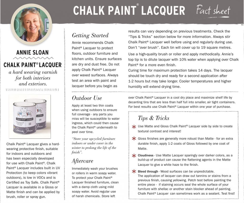 chalk paint instructions